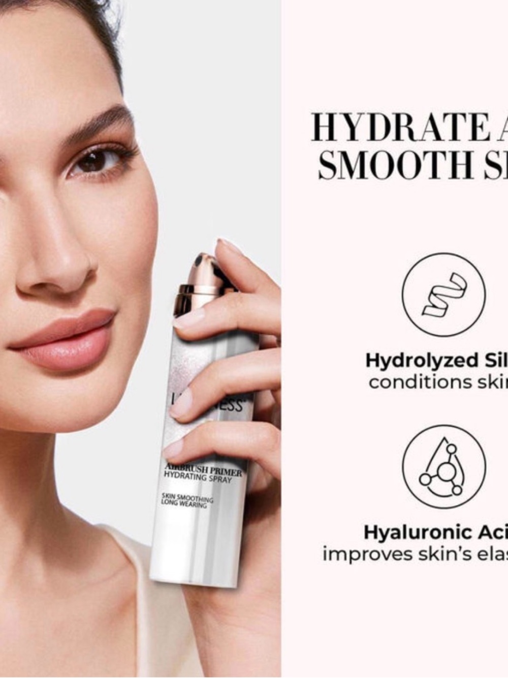 Luminess Airbrush Spray Silk Foundation (x2) + Hydrating Primer Warm 070 Kit - Picture 6 of 8